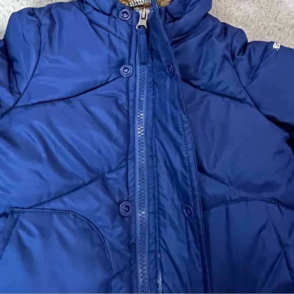 NEW Ben Sherman Puffer Jacket Sherpa hood, fleece lined Coat Blue Red 12 months - Picture 3 of 6